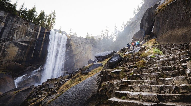 Vernal and Nevada Falls via Mist Trail